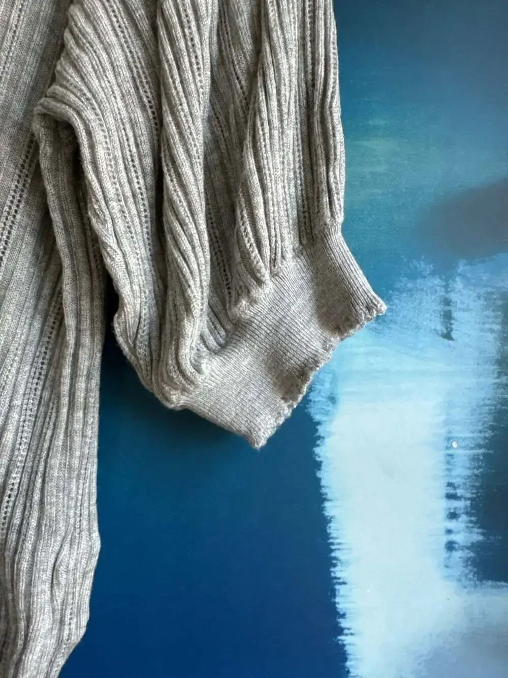Ulla Johnson Gemma Crochet-Trimmed Pointelle-Knit Puff Sleeve Sweater